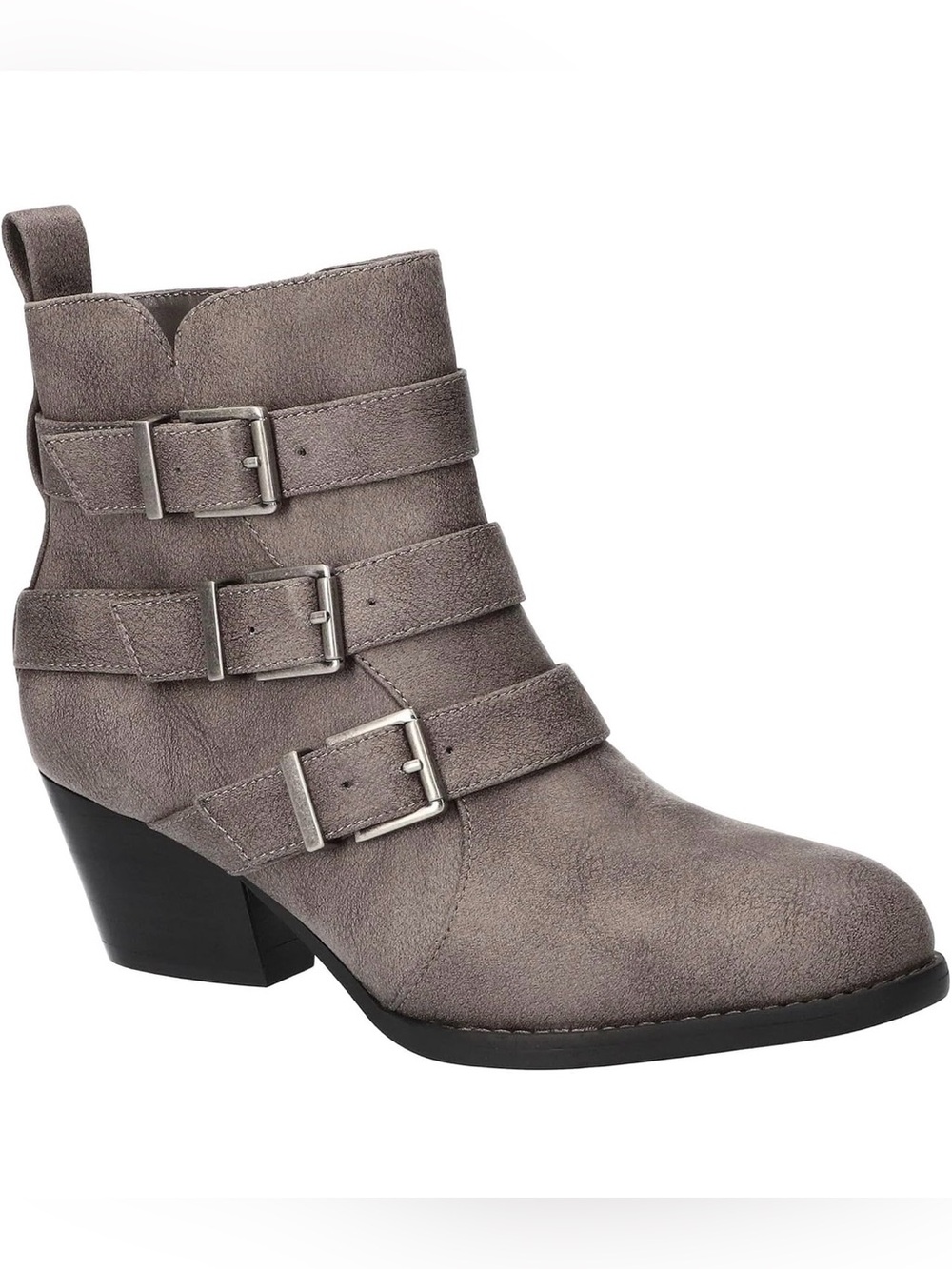 ♥️♥️ Bella Vita Women's Bowie Block Heel Ankle Booties - Grey 10 WW